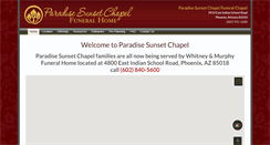 Desktop Screenshot of paradisesunsetchapel.com