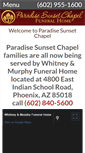Mobile Screenshot of paradisesunsetchapel.com